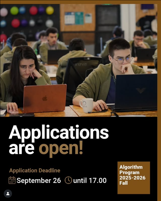 Algorithm Program 2025-2026 Fall Başvuruları Açıldı!