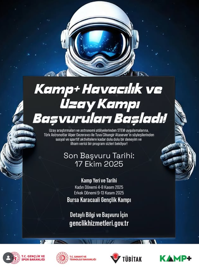 Kamp+ Havacılık ve Uzay Kampı Başvuruları Başladı!