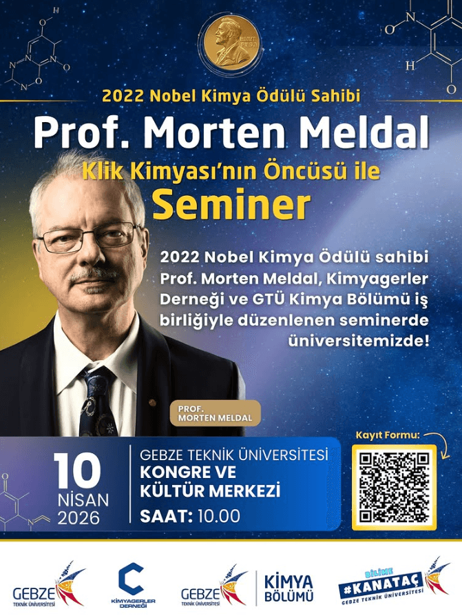 Nobel Ödüllü Morten Meldal GTÜ’de